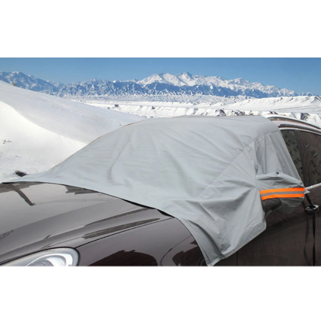 

Winter Car Windshield Snow Summer Sun Protector Shade 85.04x54.33 Inch Gray