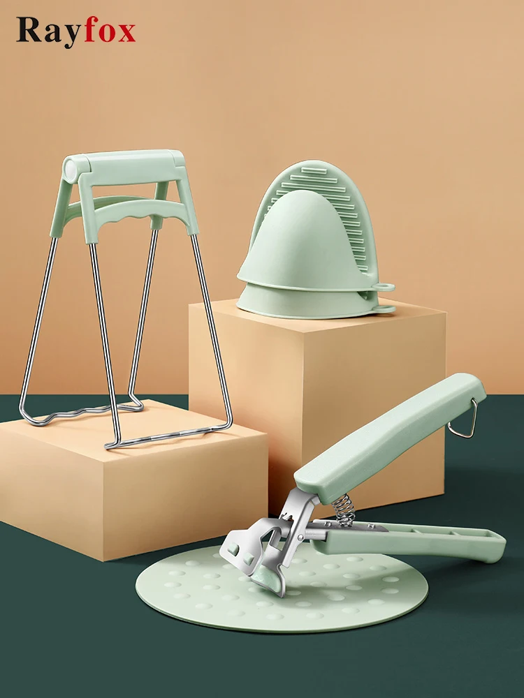 Женский силиконовый держатель для чаши ложки кастрюли зажим щипцы горячей