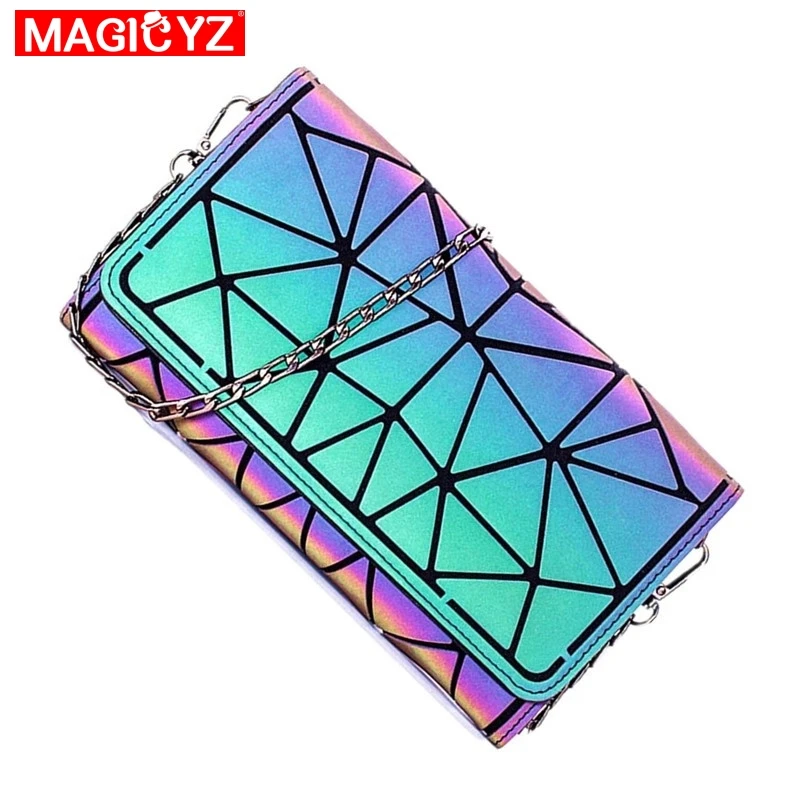 

Women 's Chain Shoulder Bag Flip Geometric Luminous Small Messenger Bag Fashion Girl' s Bag/Shopping/Street/Party Coin Purse