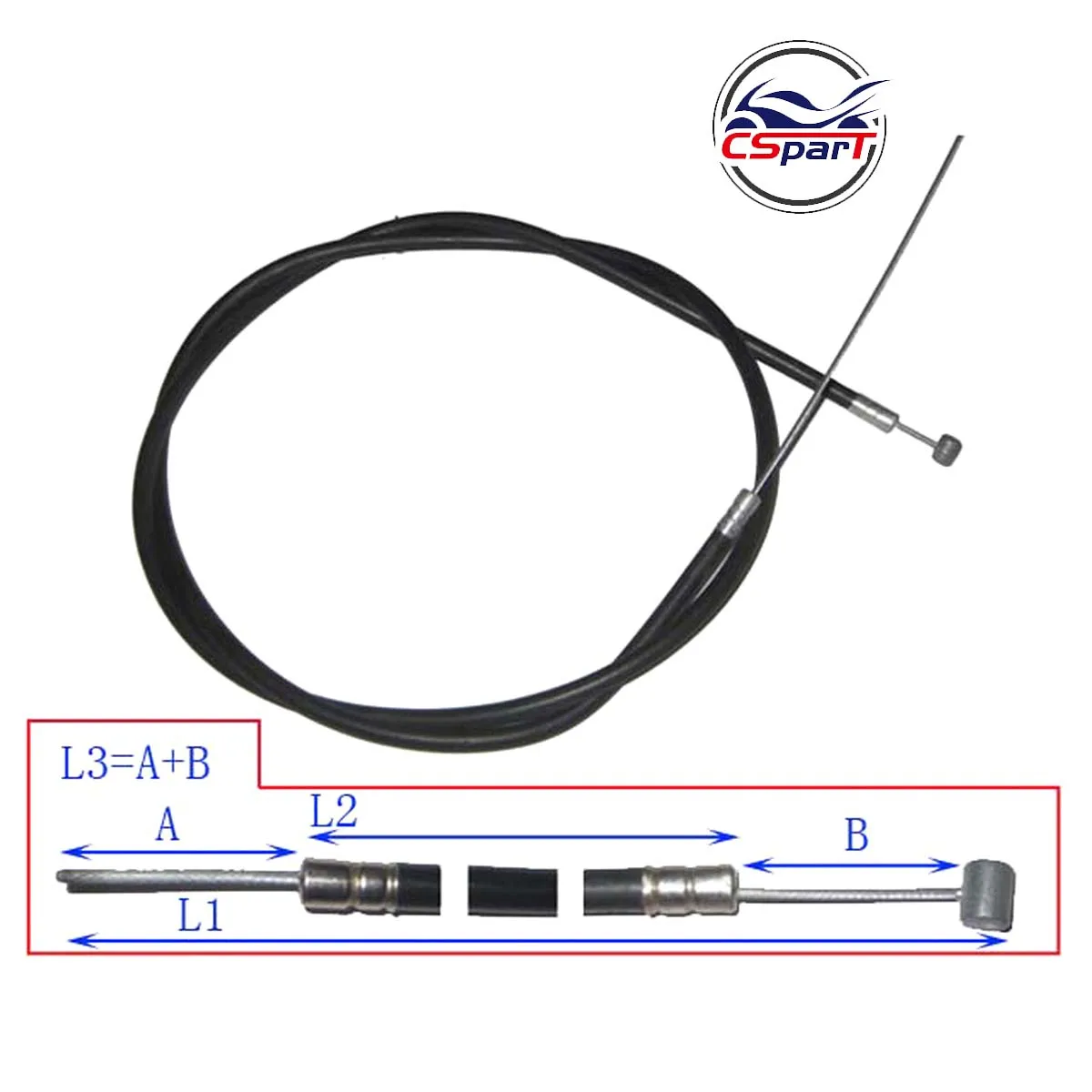 106 см 41 7 дюйма задний тормозной кабель мини мотоцикл квадроцикл карманный грязь