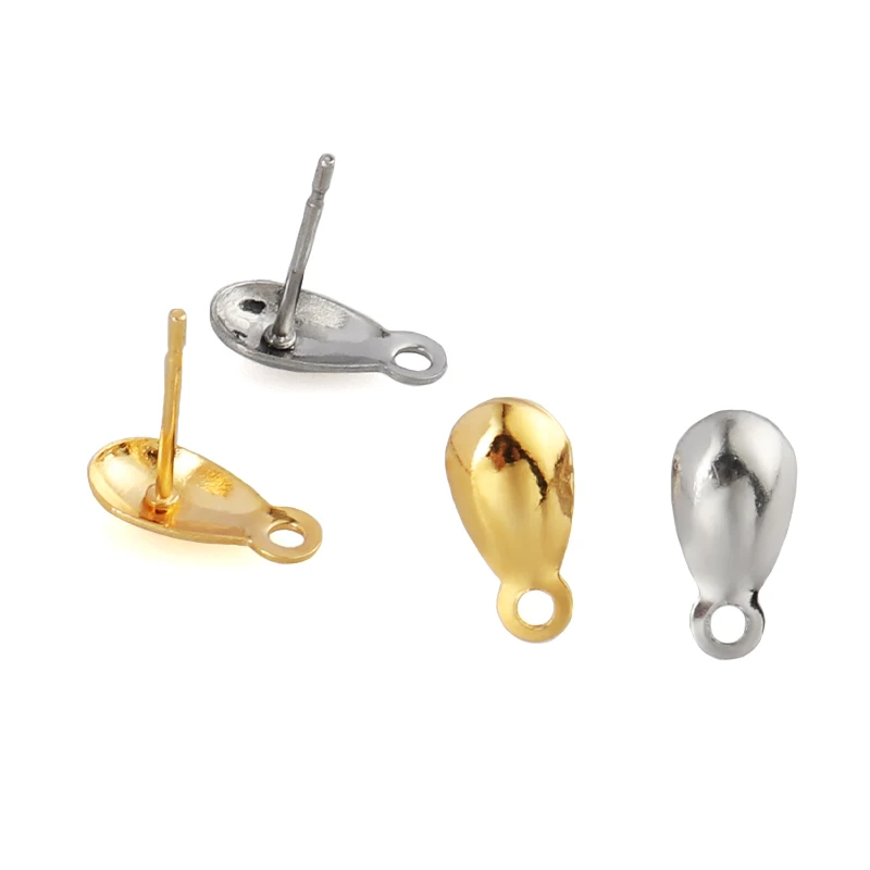 

20 шт., геометрические серьги-гвоздики из нержавеющей стали