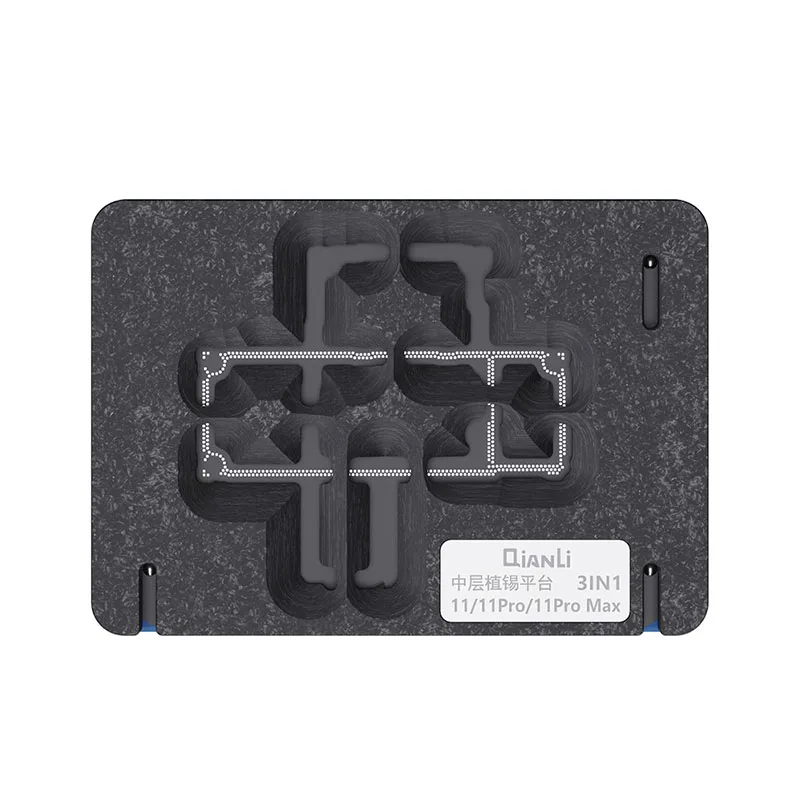 

QianLi Middle Frame BGA Reballing Fixture Motherboard Mid-Layer Planting Tin Template For iPhone X-11 Pro MAX 12 mini 12 Pro max