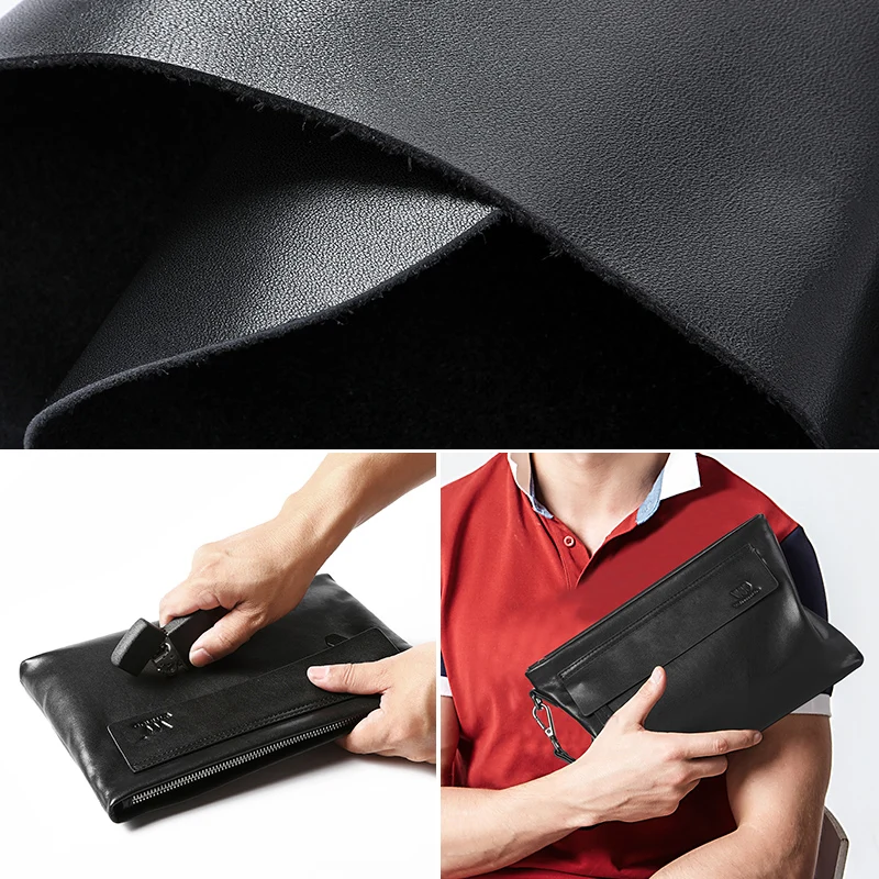 Брендовая Сумка-клатч Wmnuo для мужчин черный конверт с надписью сумочка из