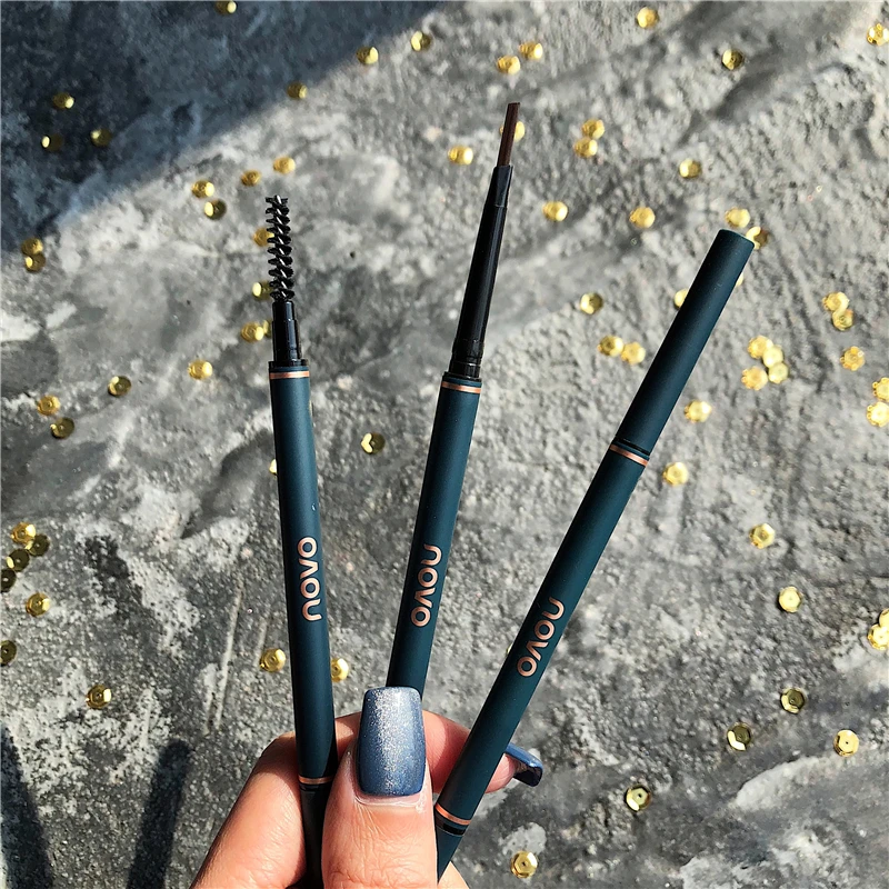 Карандаш для бровей Novo двойной водостойкий очень тонкий | Красота и здоровье