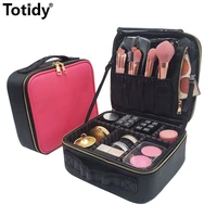 women professional metal zipper makeup case 2021 female mini brush beauty cosmetic bag womens portable travel make up suitcase