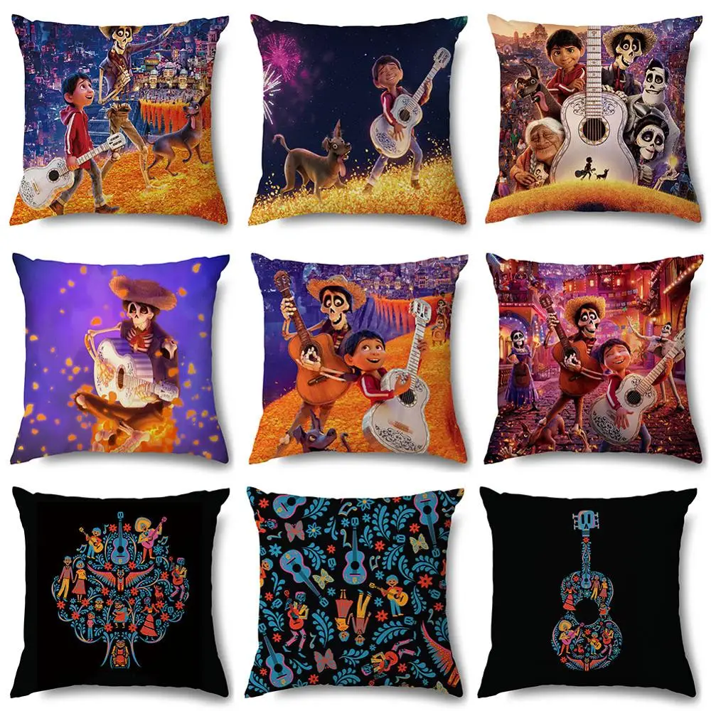 

Artinlive Хэллоуин чехол для подушки мультяшный фильм Pixar Coco Забавный чехол для подушки Чехол для дивана из полиэстера чехол для подушки