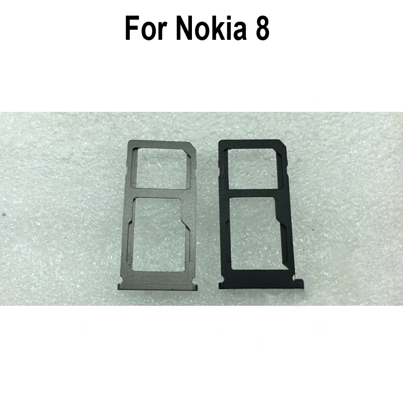 100% Оригинальный серебристый лоток для SIM-карты Nokia 8 SD-карты держатель ящик