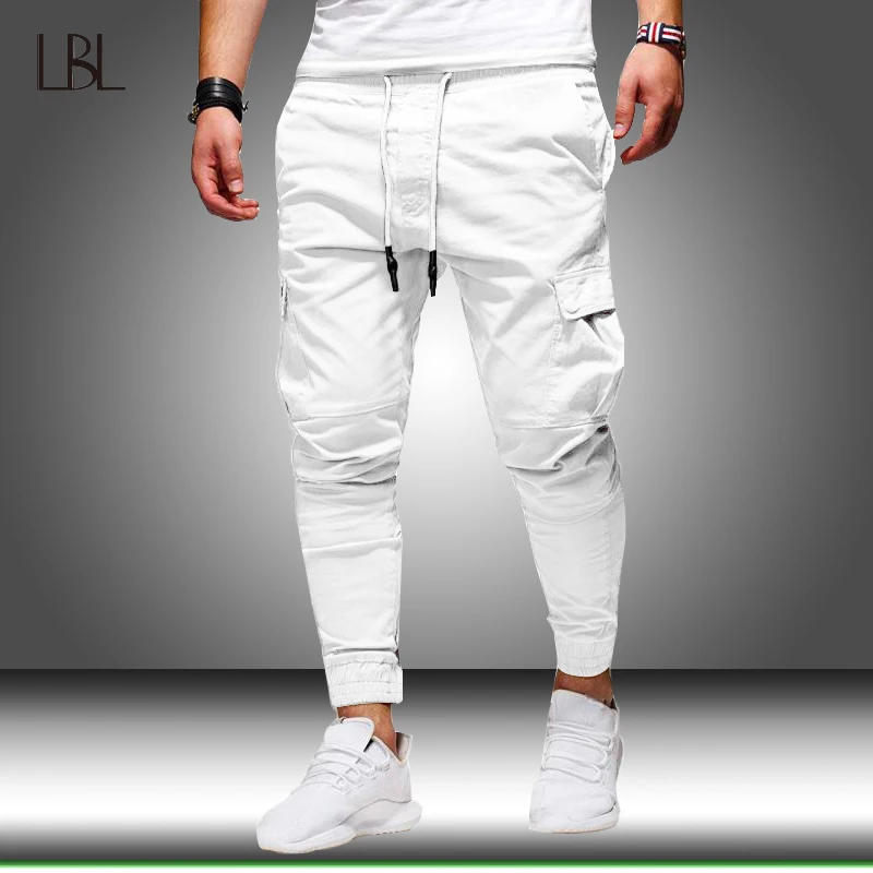 

Cargo Pants Men Hip Hop Streetwear Jogger Pants Male Gyms Fitness Casual Joggers Sweatpants Multi-pockets Slim Fit Trousers New