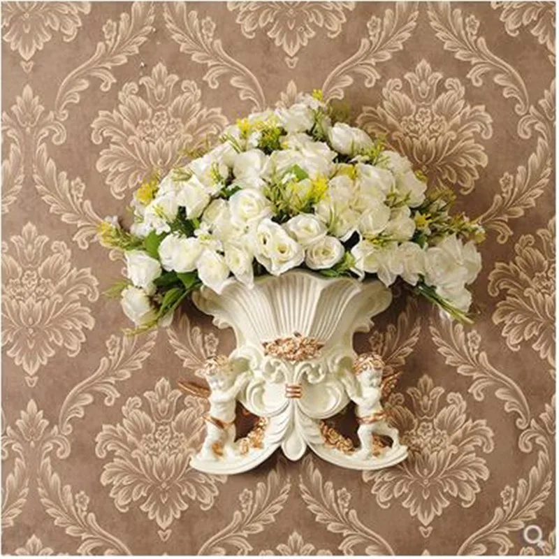 Настенная ваза в европейском стиле с ангелом настенное украшение для дома и