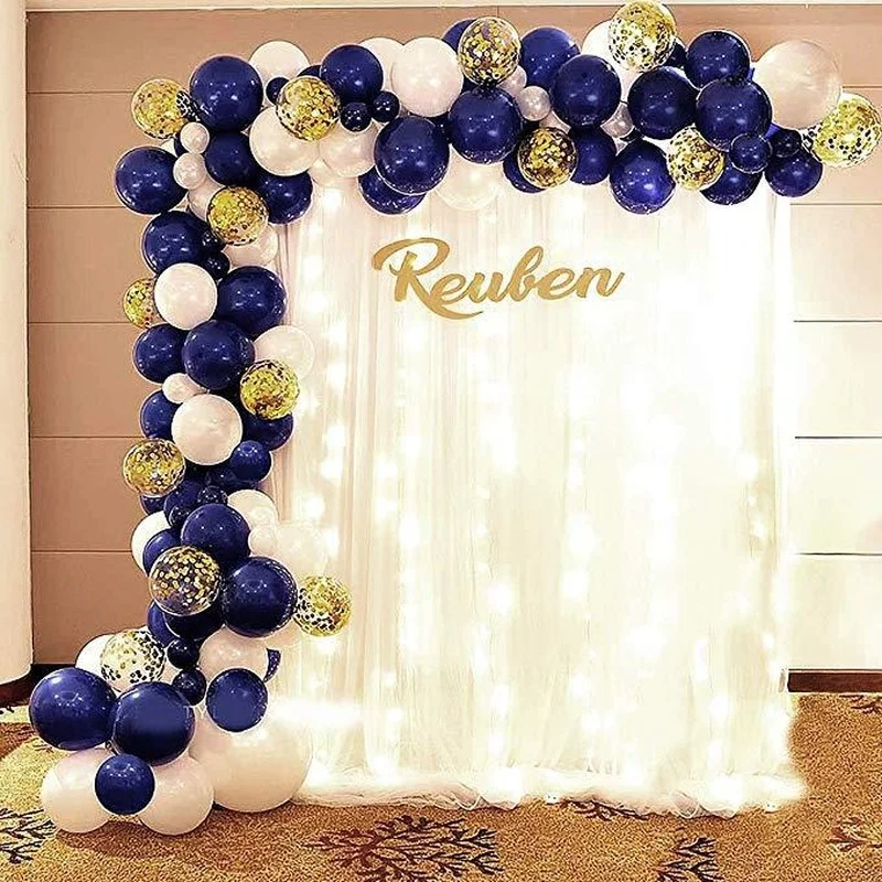 

102pcs Navy Blue Night Blue Balloon Chain Ink Blue Series Balloon Set Birthday Party Decoration