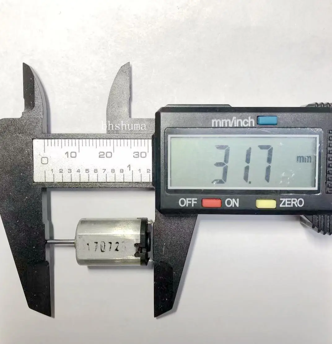 

Модель оригинального мотора камеры неизвестна. Длина 31,7 мм, ширина 12 м, высота 13,9 мм