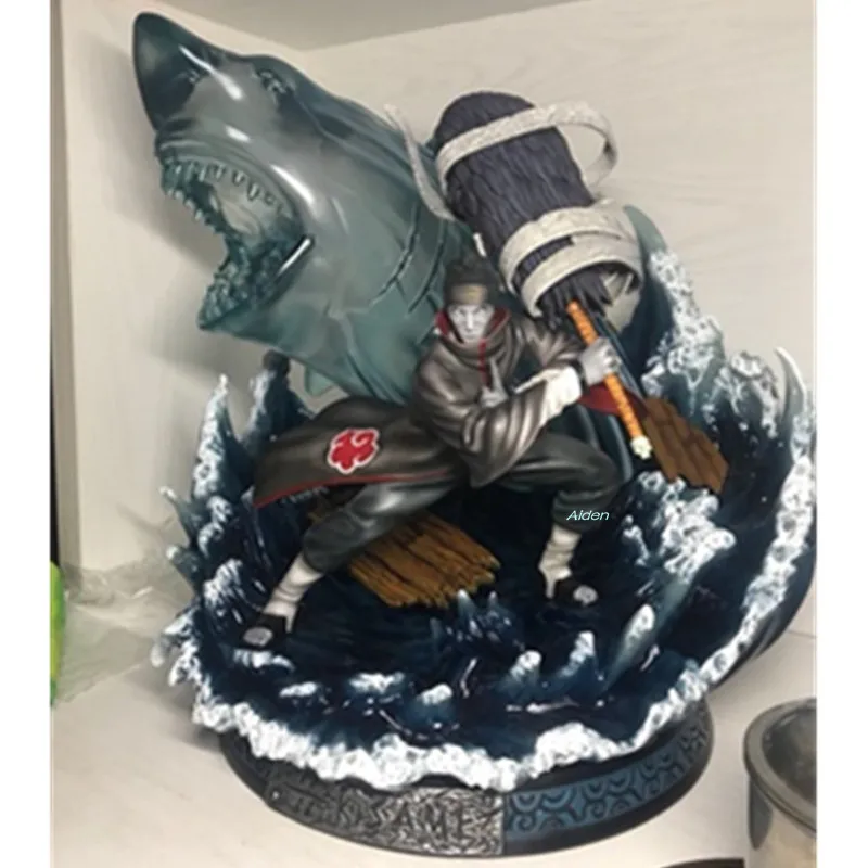 1" Статуя Наруто Akatsuki бюст Hoshigaki Kisame полноразмерный портрет Samehada GK Коллекционная модель игрушки коробка 47 см Z2729
