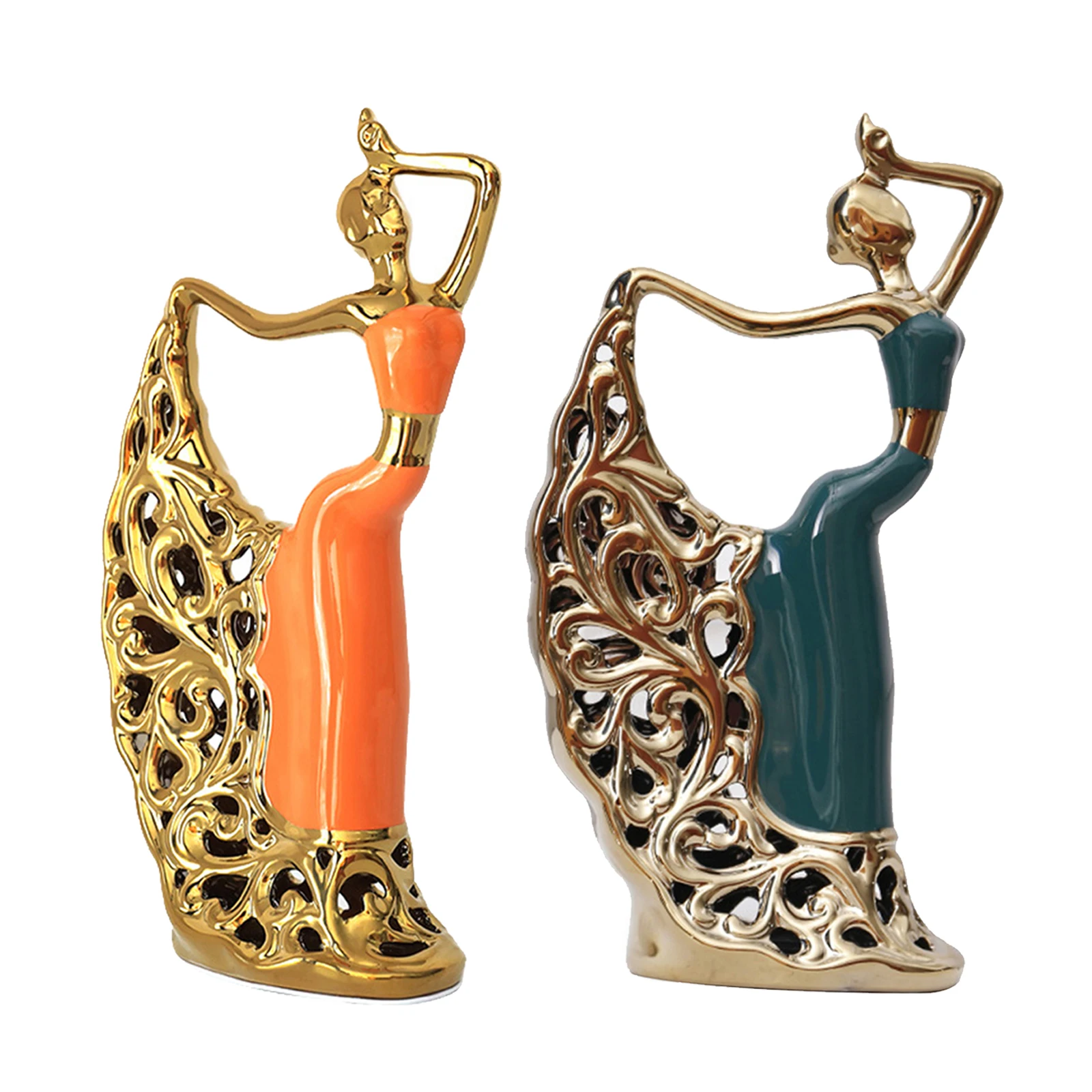 Танцор статуэтки для декорации Танцы Скульптура креативный офисный декор