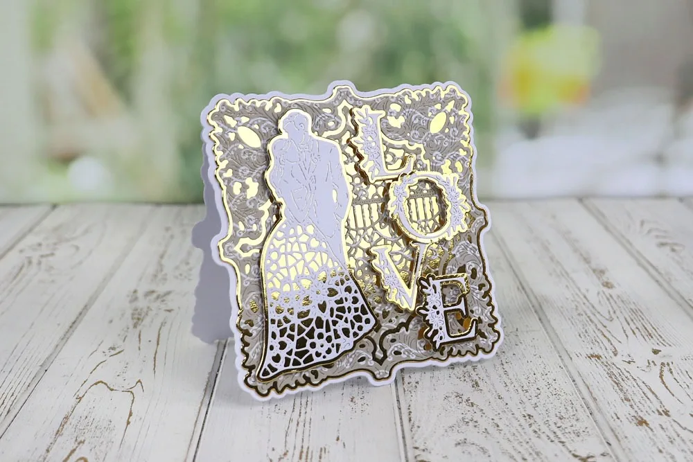 

Metal Cutting Dies cut die beautiful letter decoration Scrapbooking Embossing paper craft mould punch stencils