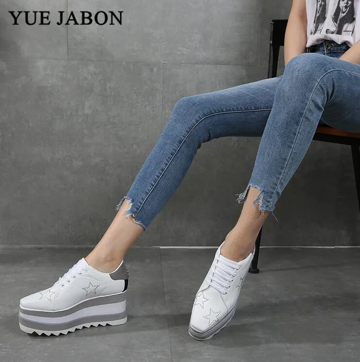 Женские высокие кроссовки из натуральной кожи Классическая модная повседневная