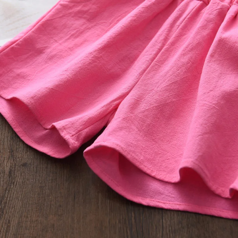 

Girls Casual Clothes Sets 2021 Summer Kids Costumes Letter Print Vest+Shorts Outfits Sleeveless Children Clothing 3-7Y