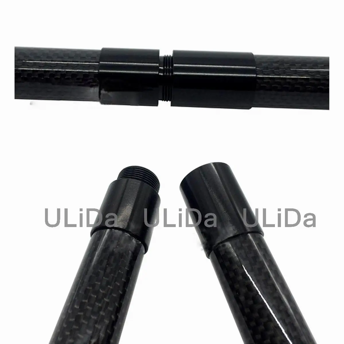 

18/20mm Aluminum Alloy Carbon Tube Connector Handle Rod Removable Joint fittings