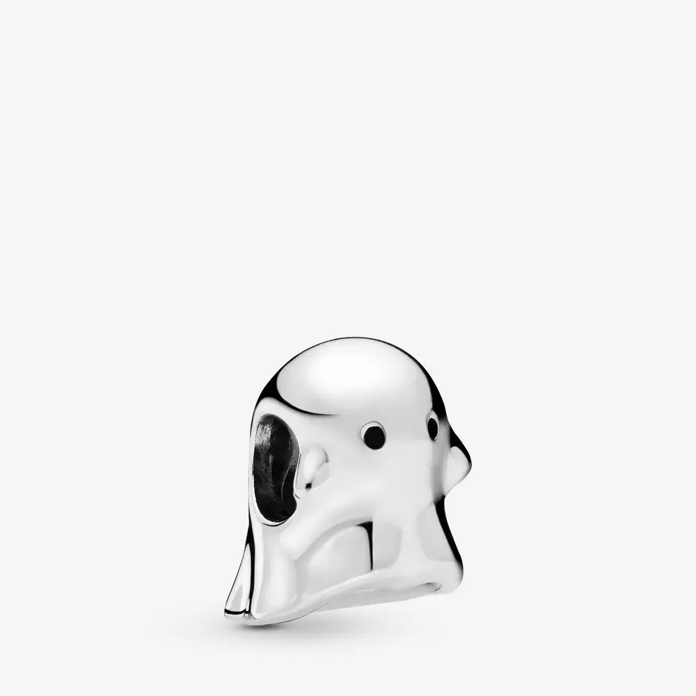 

Cute DIY Sterling Silver 100% 925 Sterling Silver Boo the Ghost Charm fit Original Pandora Bracelet Jewelry Birthday Lady Gift