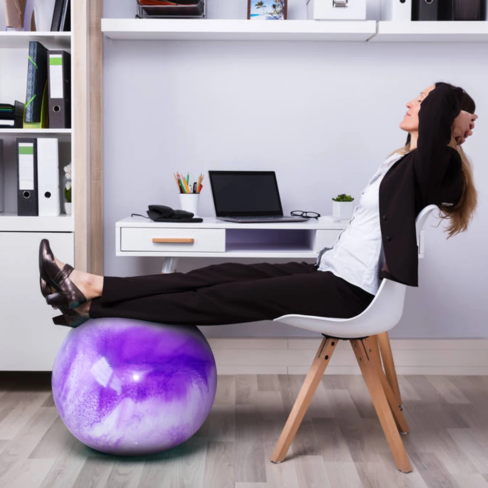 

Yoga Ball Thick & Anti Burst Fitness Ball Exercise Ball Stability Ball for Balance Exercise Workout Core Training Balance Ball