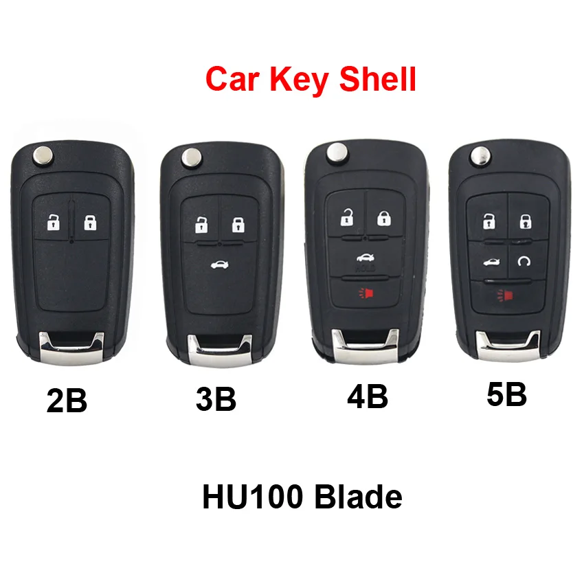 HKOBDII 30 шт./лот 2/3/3 + 1/4 1 кнопочный откидной Чехол для ключа с логотипом Chevrolet Aveo Cruze