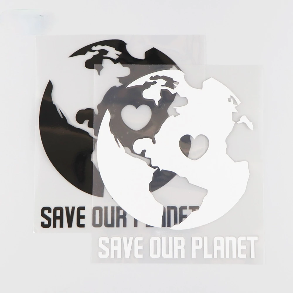 

12.8X15CM SAVE OUR PLANET Vinyl Car Sticker Personality Creative Decal