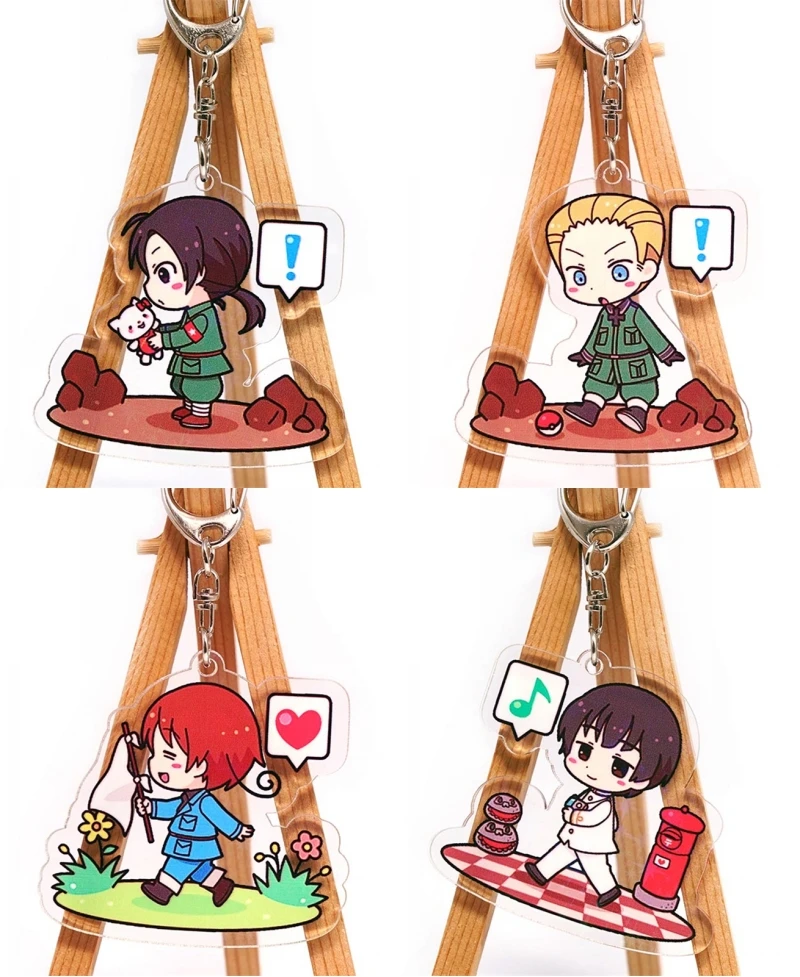 Hetalia: двусторонний Печатный брелок Axis Powers сумка реквизит для косплея украшение