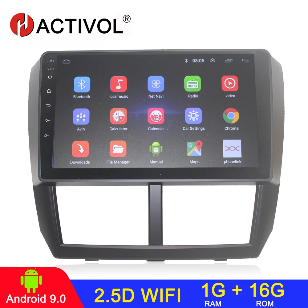 HACTIVOL четырехъядерный 2 din android 9 1 автомобильное радио для Subaru Forester Impreza 2008 2009 2010 2011