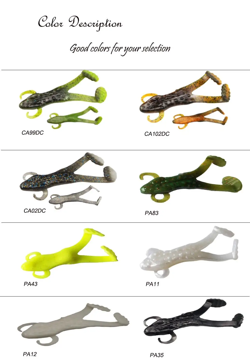 Рыболовная приманка ESFISHING 80 мм 5 шт.|frog lure|fishing luresoft lure |