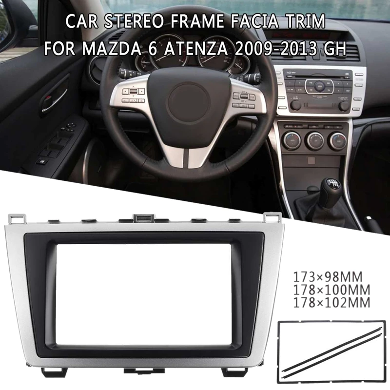 2Din автомобильный стерео радио DVD панель аудио крепление комплект для Mazda 6 Atenza 2009