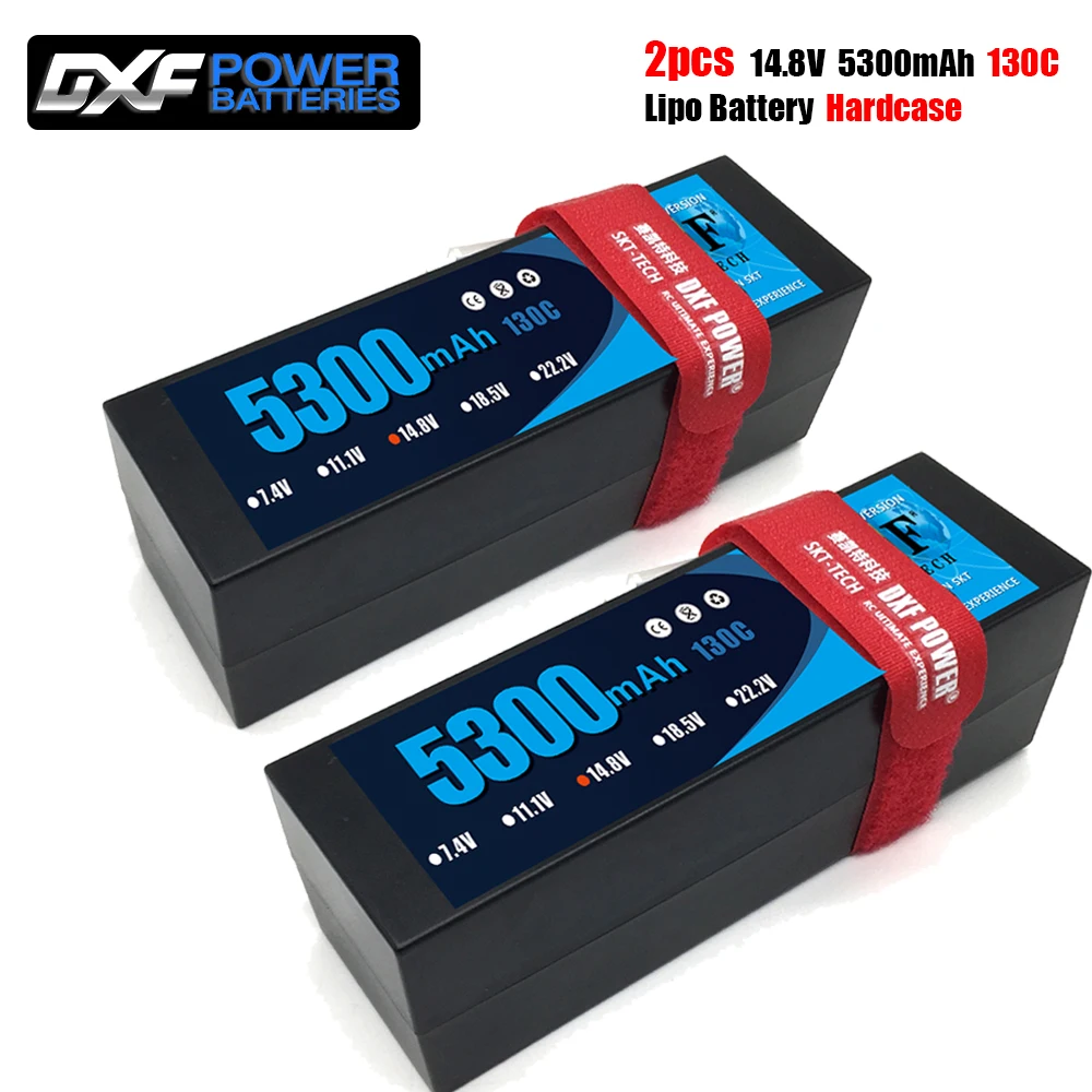 Литий полимерная батарея DXF 14 8 в 5300 мАч 130C/260C XT60 T XT90 Plug HardCase литий для