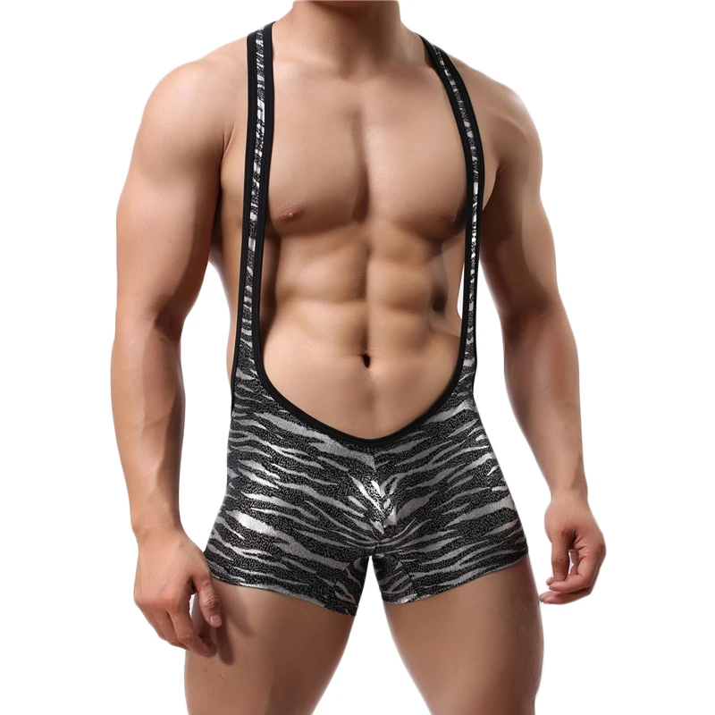 Men's Undershirt Soft Polyester Sexy Underwear Body Shaper Bodysuits Wrestling Singlet Leotard Fitness Body Jumpsuit