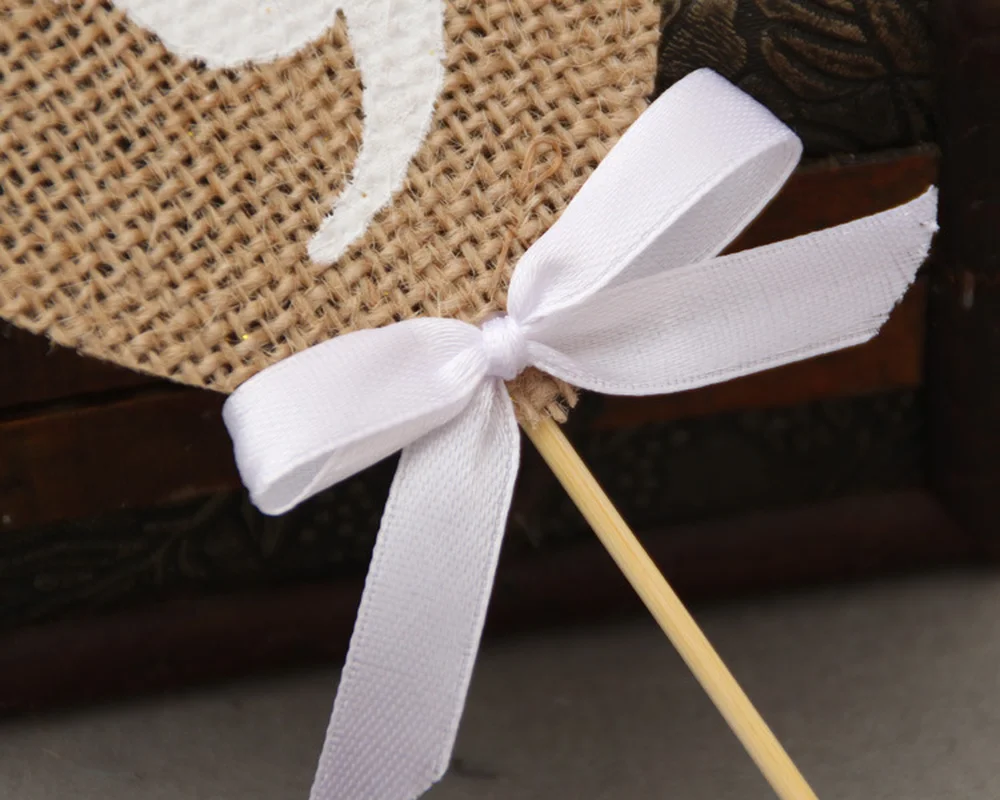 DIY желтый льняной ремесло любовь лук цифровой цветок карты свадебное украшение