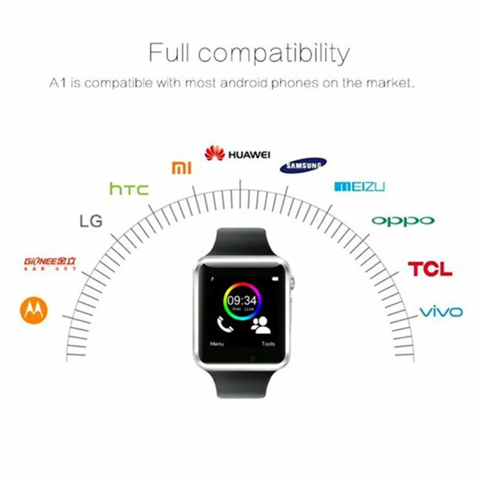 Смарт-часы A1 2021 дюйма Bluetooth SIM-карта поддержка Apple HUAWEI Xiaomi Android iOS Детские |