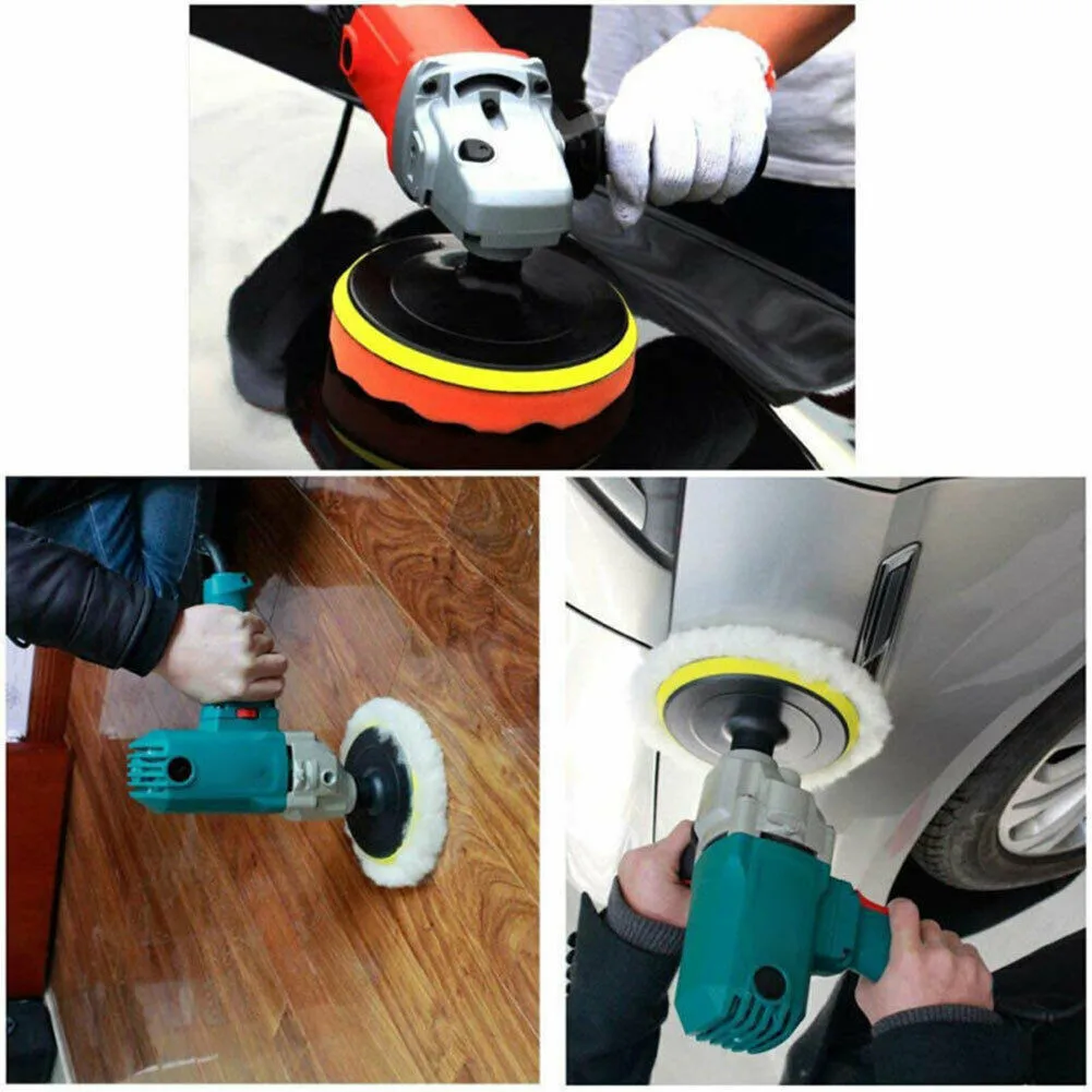

Kit Polishing Pad Reusable Round Washable Waxing Wheel 6 Inch 6pcs Car