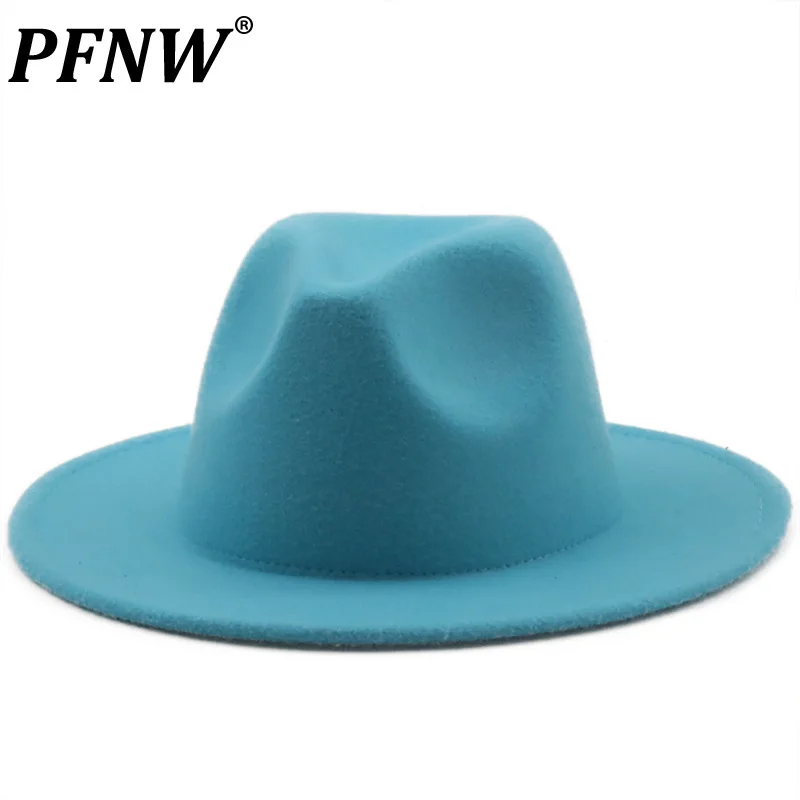 

PFNW 2021 осень и зима Мужская джазовая шапка сценическая шапка в британском стиле Харадзюку Топы женские твидовые аксессуары унисекс 12G0008