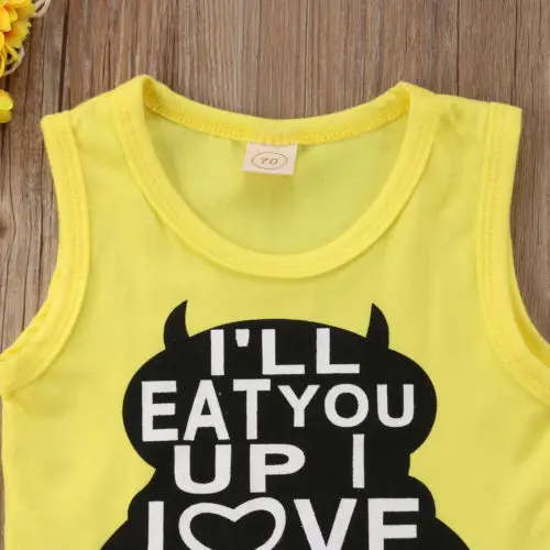 Комплект детской одежды с рисунком монстра хлопковый спортивный жилет без