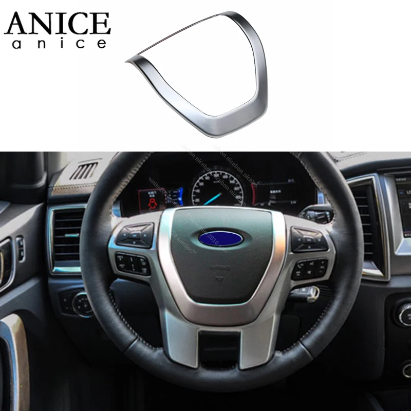 Декоративная крышка для рулевого колеса отделка Ford Ranger Everest ручной работы 2015 2016