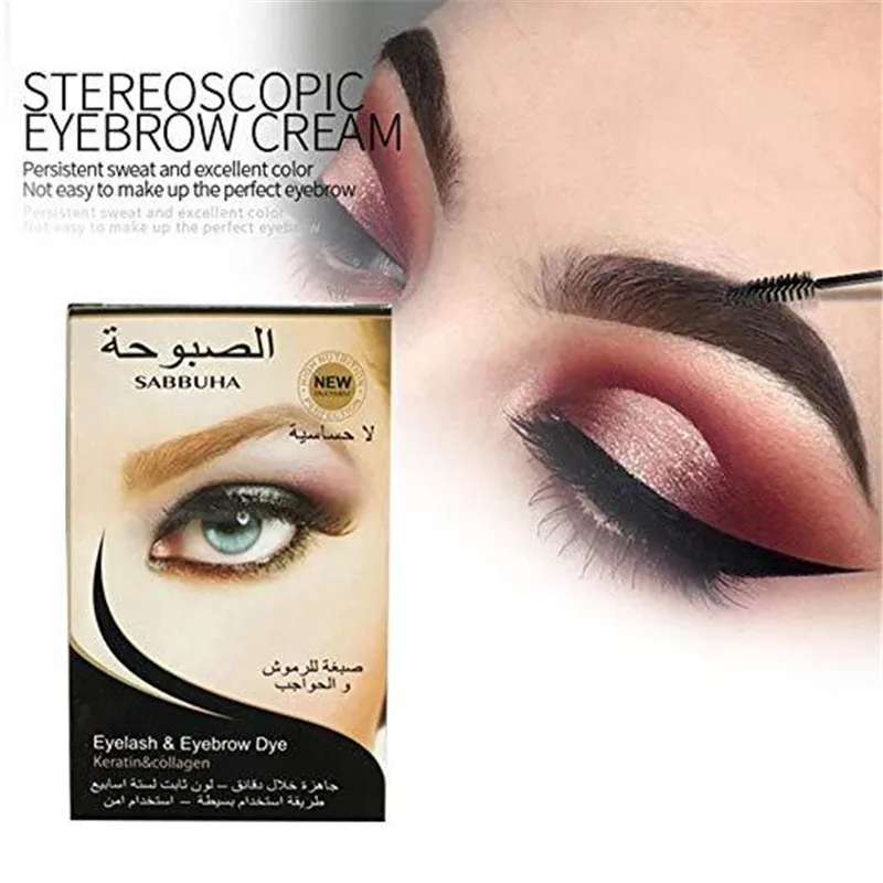 1 PC Professional Series Eyelash Eyebrow Dye Gel 15-minute Fast Tint Easy Brown Black Color Cream Kit | Красота и здоровье