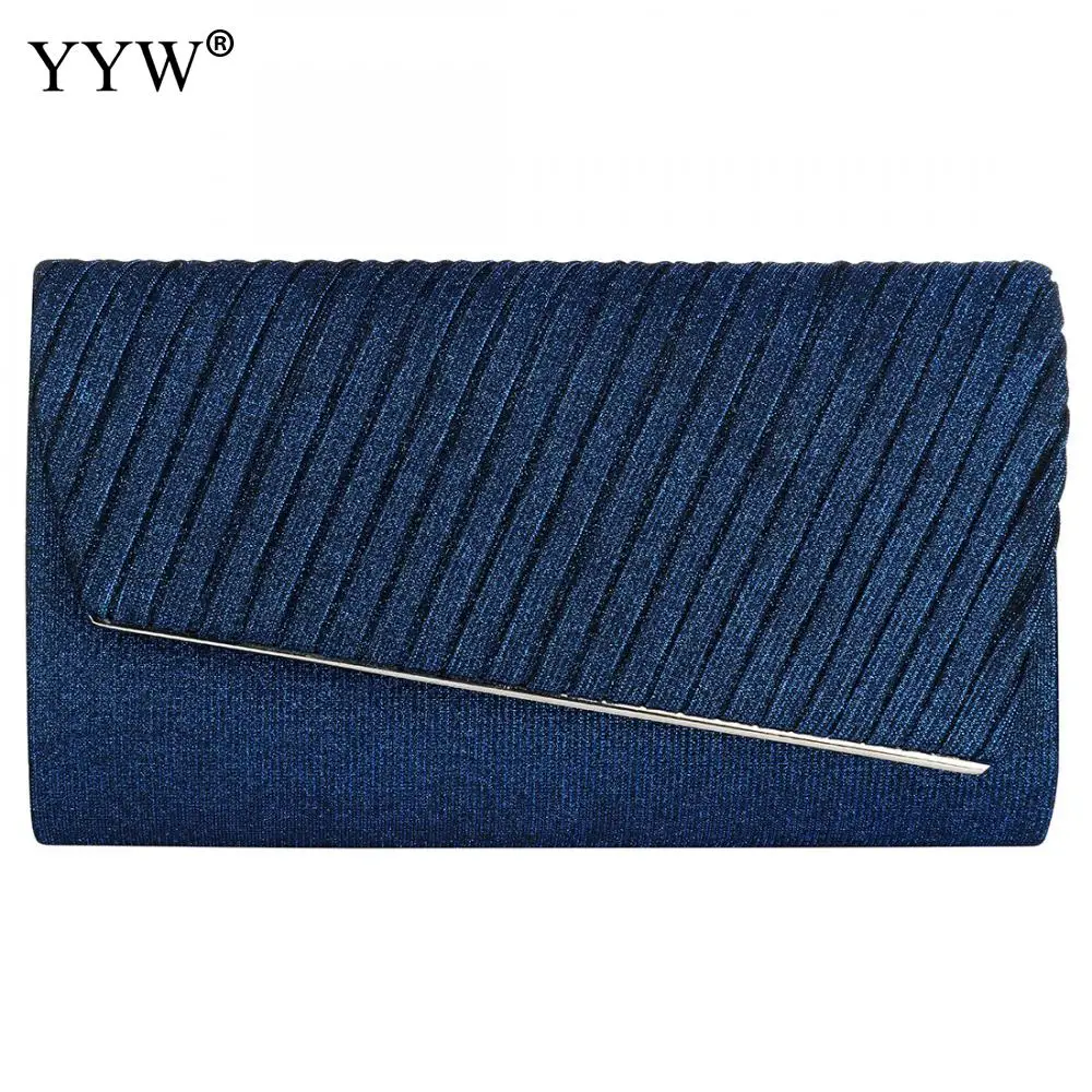 Сумка-клатч женская синяя на цепочке 2019 | Багаж и сумки