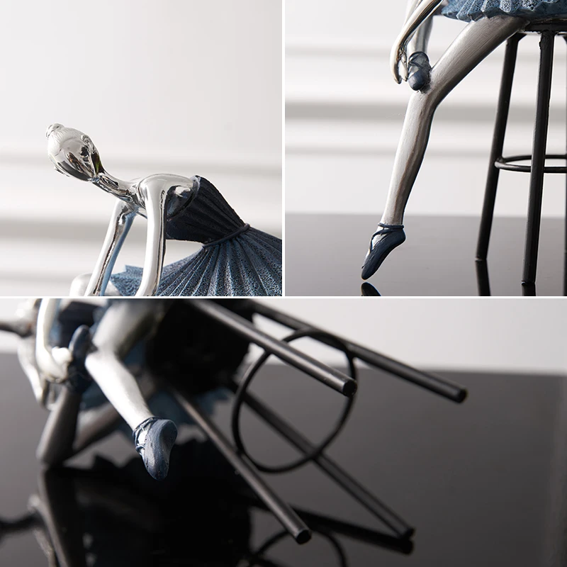 Балетные миниатюрные фигурки абстрактное искусство танцор орнамент для девочки