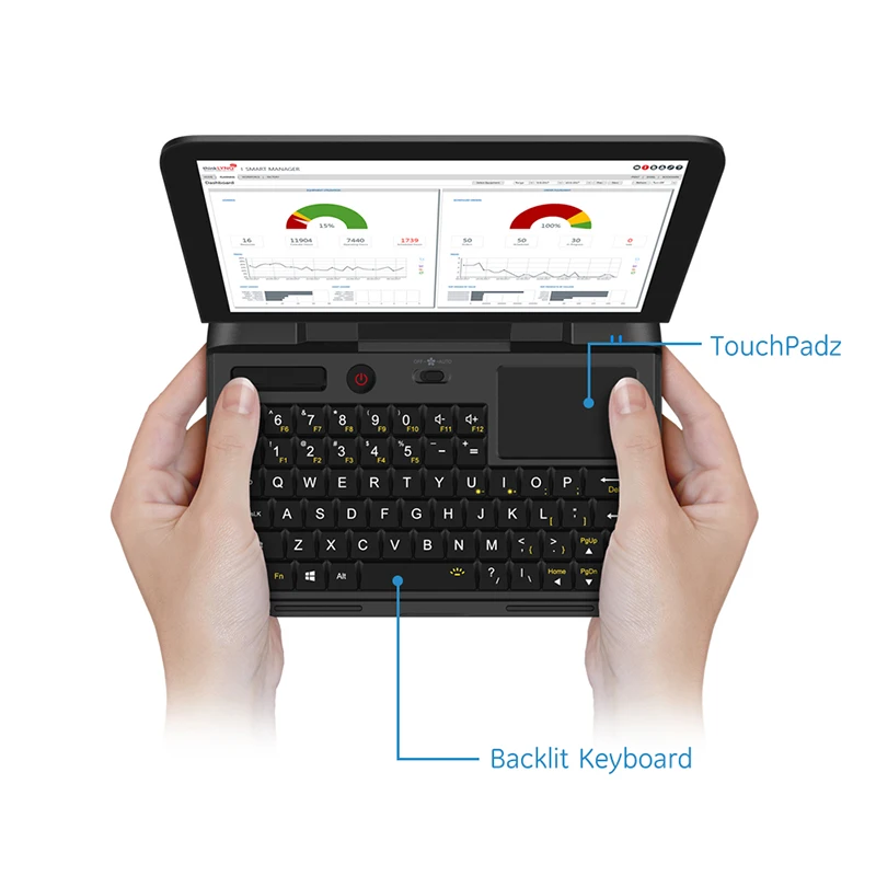 Portable Pocket Mini Laptop PC Micro Computer Notebook MicroPC 6   Intel Celeron N4120 Windows 10 Pro 8GB RAM Russian Keyboard