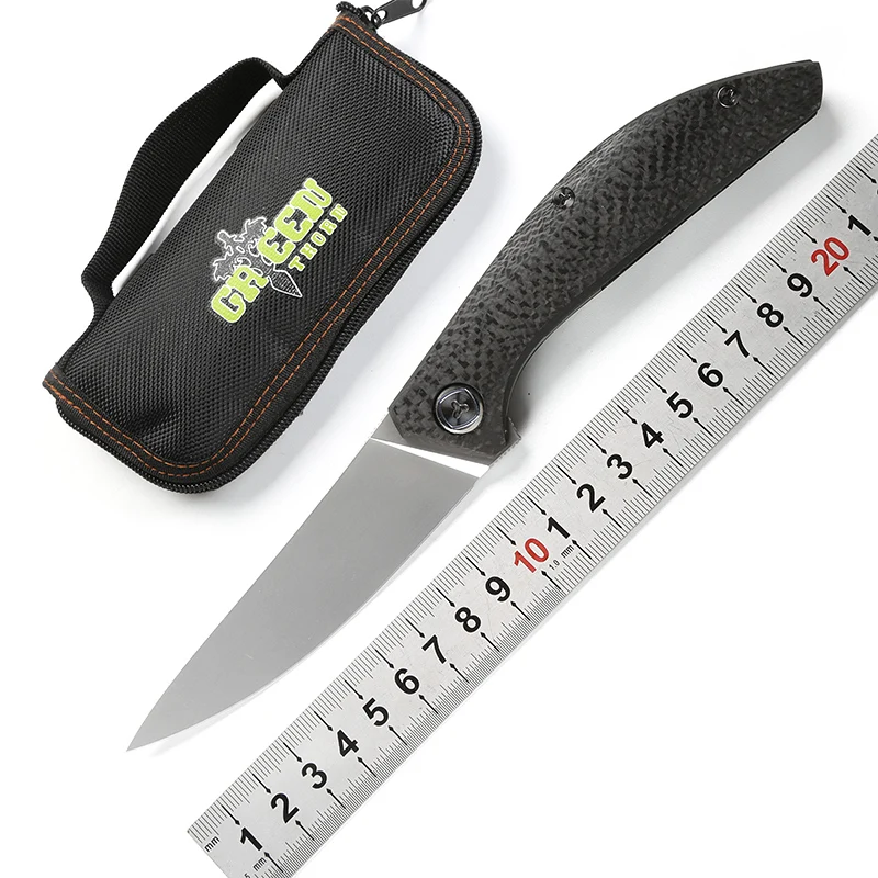 Складной нож gorn SIGMA лезвие M390 шарикоподшипник углеродное волокно кемпинг охота