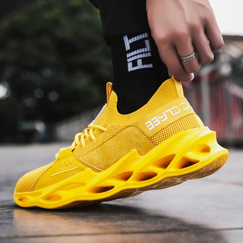 

Summer Fashion Men Sneakers Shockproof Breathable Outdoor Sports Running Shoes Comfortable Lace-up Men Shoes Tenis Masculino 44