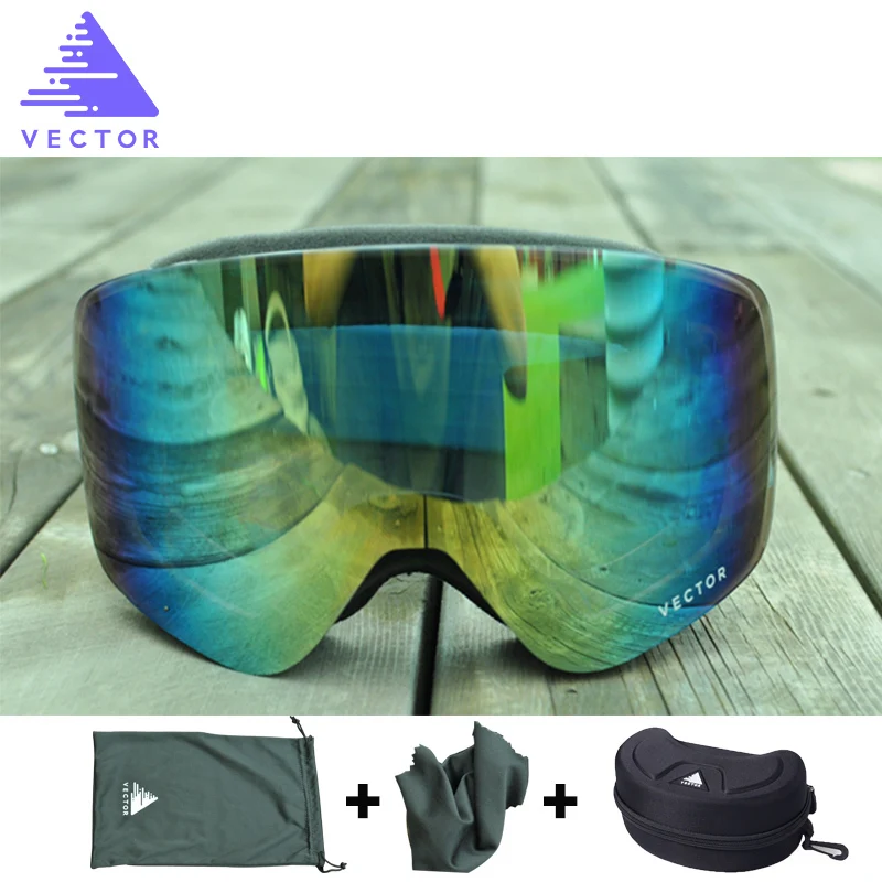 Лыжные очки OTG UV400 для мужчин и женщин Противотуманные Солнцезащитные скейтборда