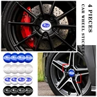 4 шт. 56 мм автомобильные наклейки на колеса с эмблемой центральной ступицы, автомобильная наклейка для стайлинга Subaru Impreza Forester Tribeca XV BRZ Forest Human Lion XV