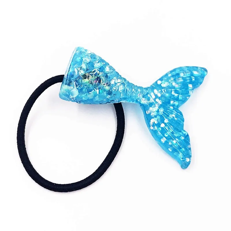 1 шт. Русалка хвост с морскими звездами резинка для волос маленьких девочек Милый