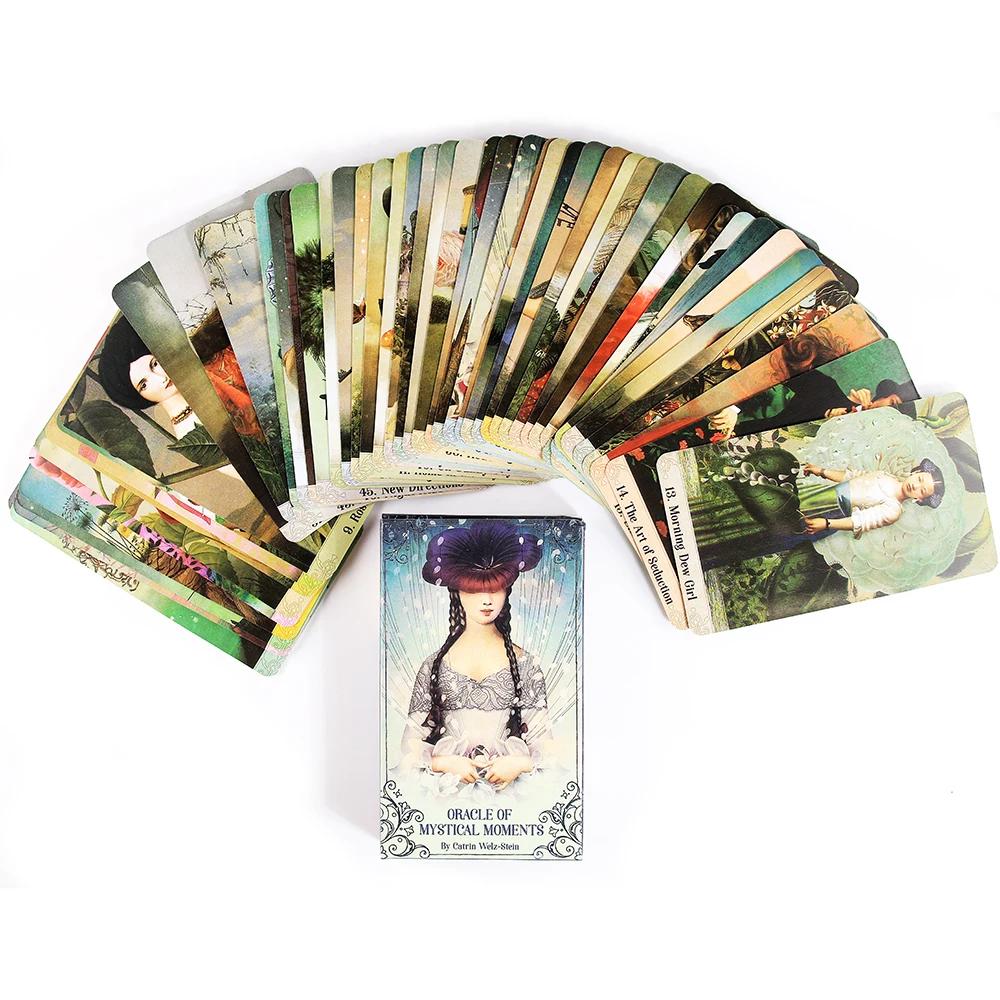 

Oracle of Mystical Moments Card Deck Paperback 44 Page Guidebook Card Game Tarot Deck with PDF New Beginner Divination Oracle