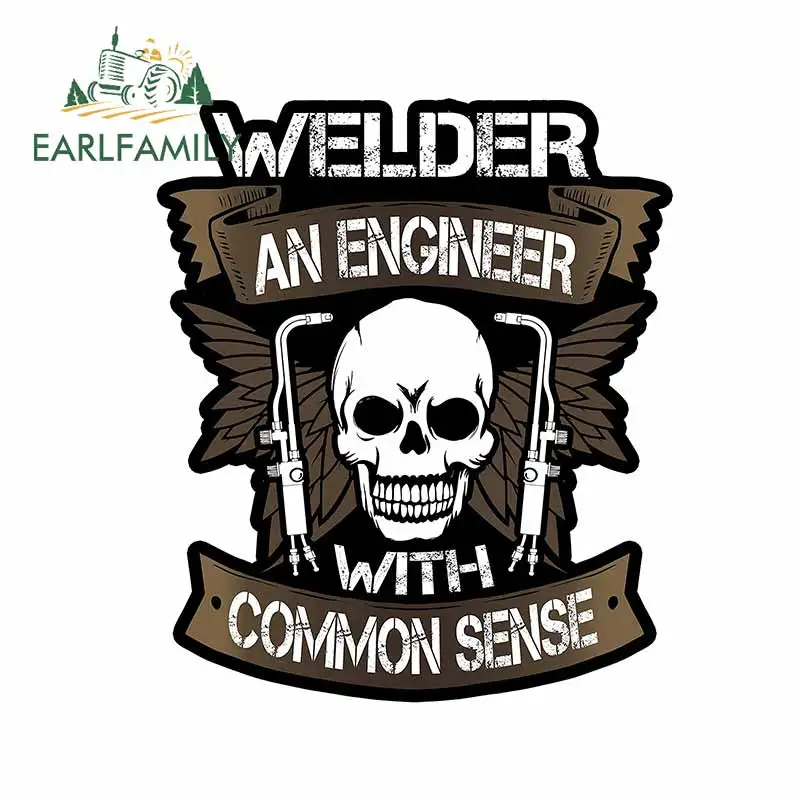 

EARLFAMILY 13 см для сварочного шлема зомби, персональные автомобильные граффити-наклейки, наклейки, подходит для украшения RV