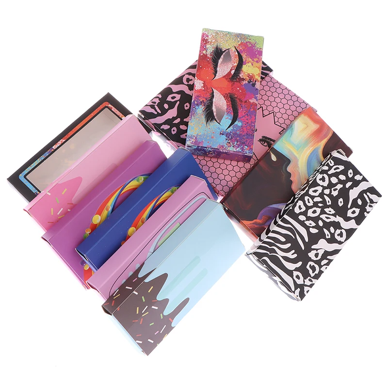 

New 10PCS Empty False Eyelash Packaging Box Paper Holder Case Container Cosmetic Tool