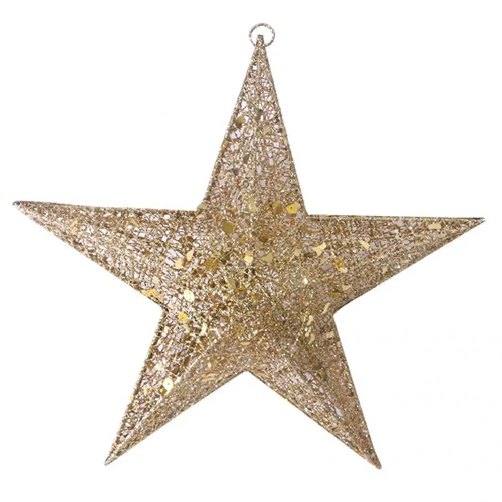 

Reusable Metallic Tree Decoration Star Hanging Ornaments for Family